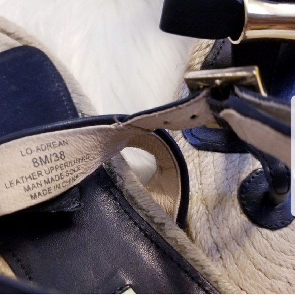 Louise et Cie Navy Blue Bow Sandals Sz 8 - Picture 4 of 7